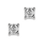 Asscher Stud Earrings Large