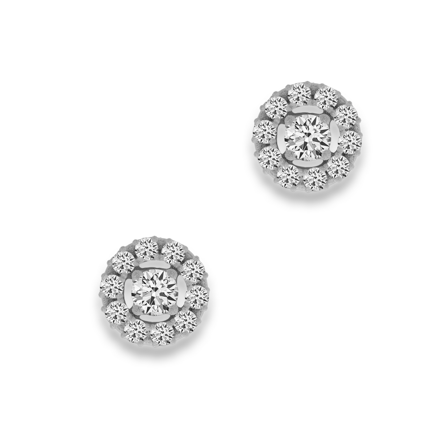 Circle Stud Earrings 4mm